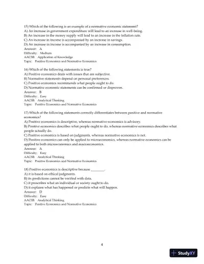Test Bank for Microeconomics, 2nd Edition - Page 5 preview image