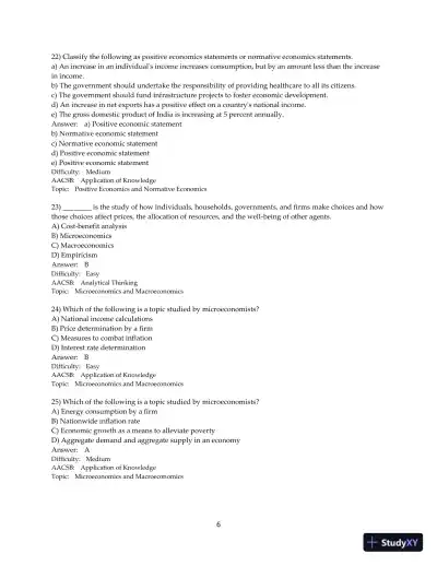 Test Bank for Microeconomics, 2nd Edition - Page 7 preview image