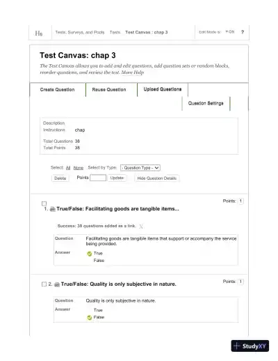 Tourism: The Business of Hospitality and Travel, 5th Edition Test Bank - Page 26 preview image