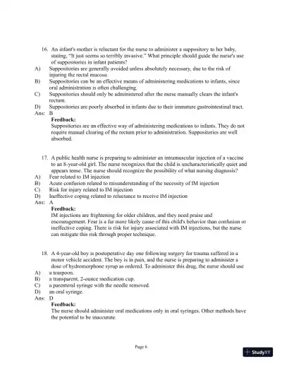 Abrams' Clinical Drug Therapy: Rationales for Nursing Practice, 11th Edition Test Bank - Page 14 preview image