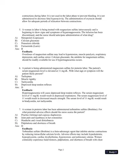 Abrams' Clinical Drug Therapy: Rationales for Nursing Practice, 11th Edition Test Bank - Page 17 preview image