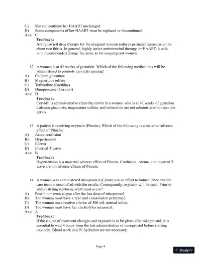 Abrams' Clinical Drug Therapy: Rationales for Nursing Practice, 11th Edition Test Bank - Page 19 preview image