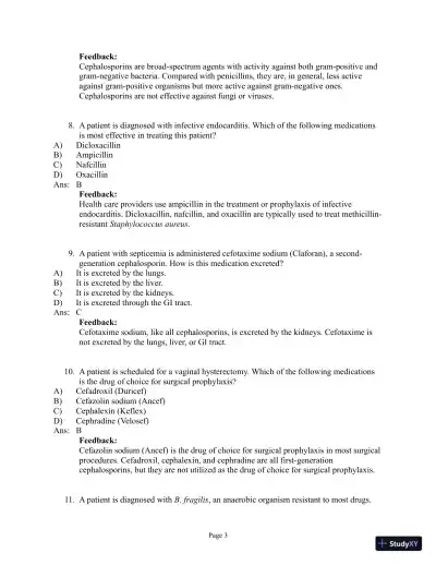 Abrams' Clinical Drug Therapy: Rationales for Nursing Practice, 11th Edition Test Bank - Page 25 preview image