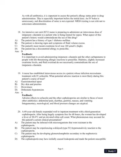 Abrams' Clinical Drug Therapy: Rationales for Nursing Practice, 11th Edition Test Bank - Page 28 preview image