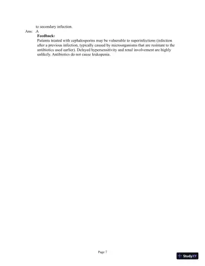 Abrams' Clinical Drug Therapy: Rationales for Nursing Practice, 11th Edition Test Bank - Page 29 preview image