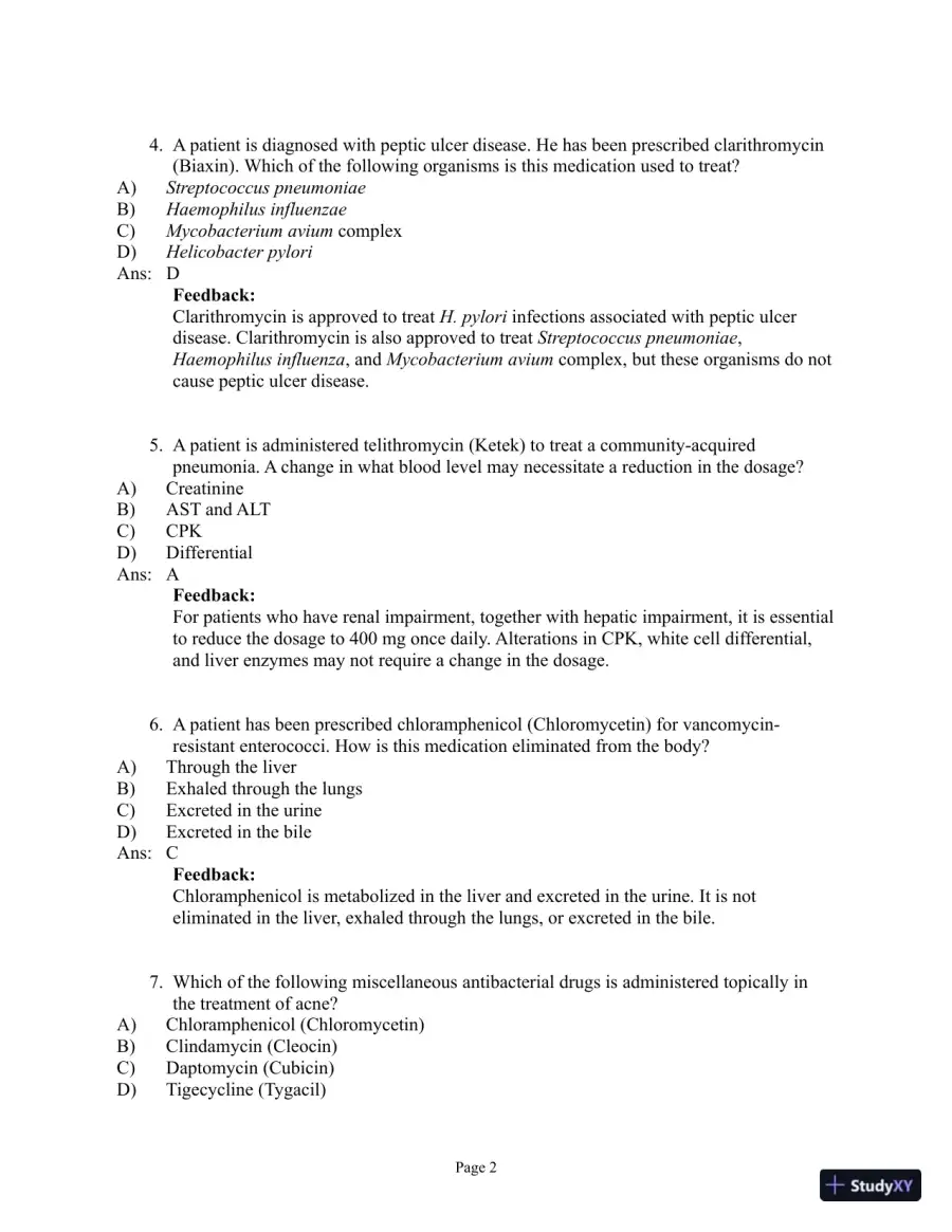 Abrams' Clinical Drug Therapy: Rationales for Nursing Practice, 11th Edition Test Bank, page 31