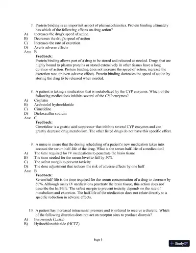 Abrams' Clinical Drug Therapy: Rationales for Nursing Practice, 11th Edition Test Bank - Page 4 preview image