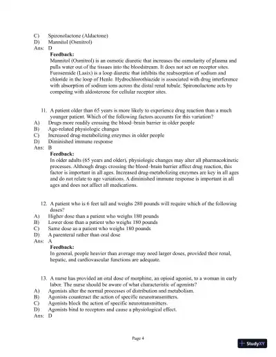 Abrams' Clinical Drug Therapy: Rationales for Nursing Practice, 11th Edition Test Bank - Page 5 preview image