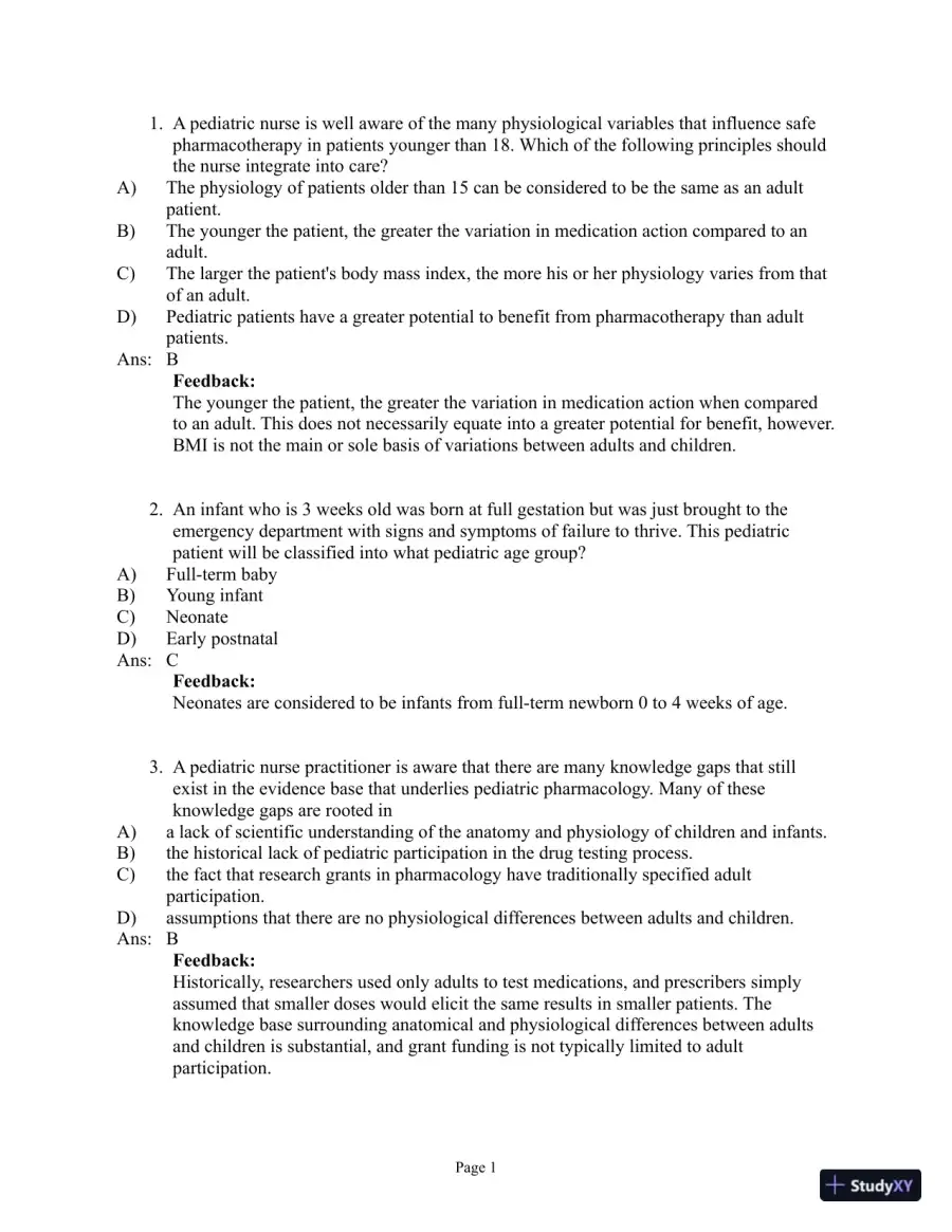 Abrams' Clinical Drug Therapy: Rationales for Nursing Practice, 11th Edition Test Bank, page 9
