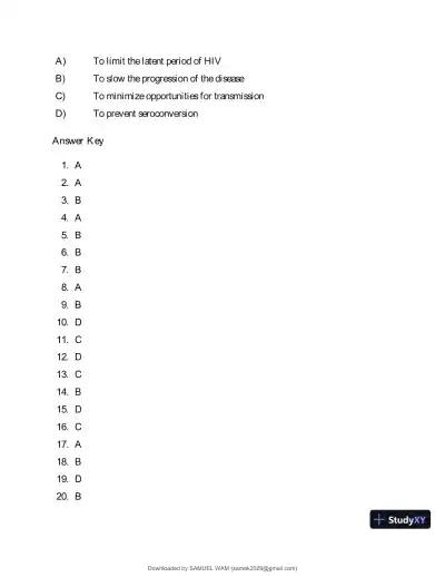 Test Bank for Applied Pathophysiology: A Conceptual Approach to the Mechanisms of Disease, 3rd Edition (Chapters 1-18) - Page 23 preview image