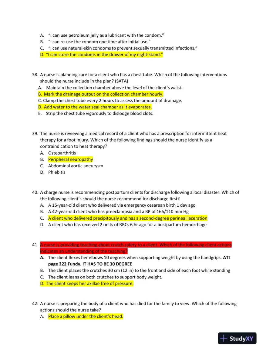 2019, 2023-2024 ATI RN Comp Predictor With Answers (177 Solved Questions), page 10