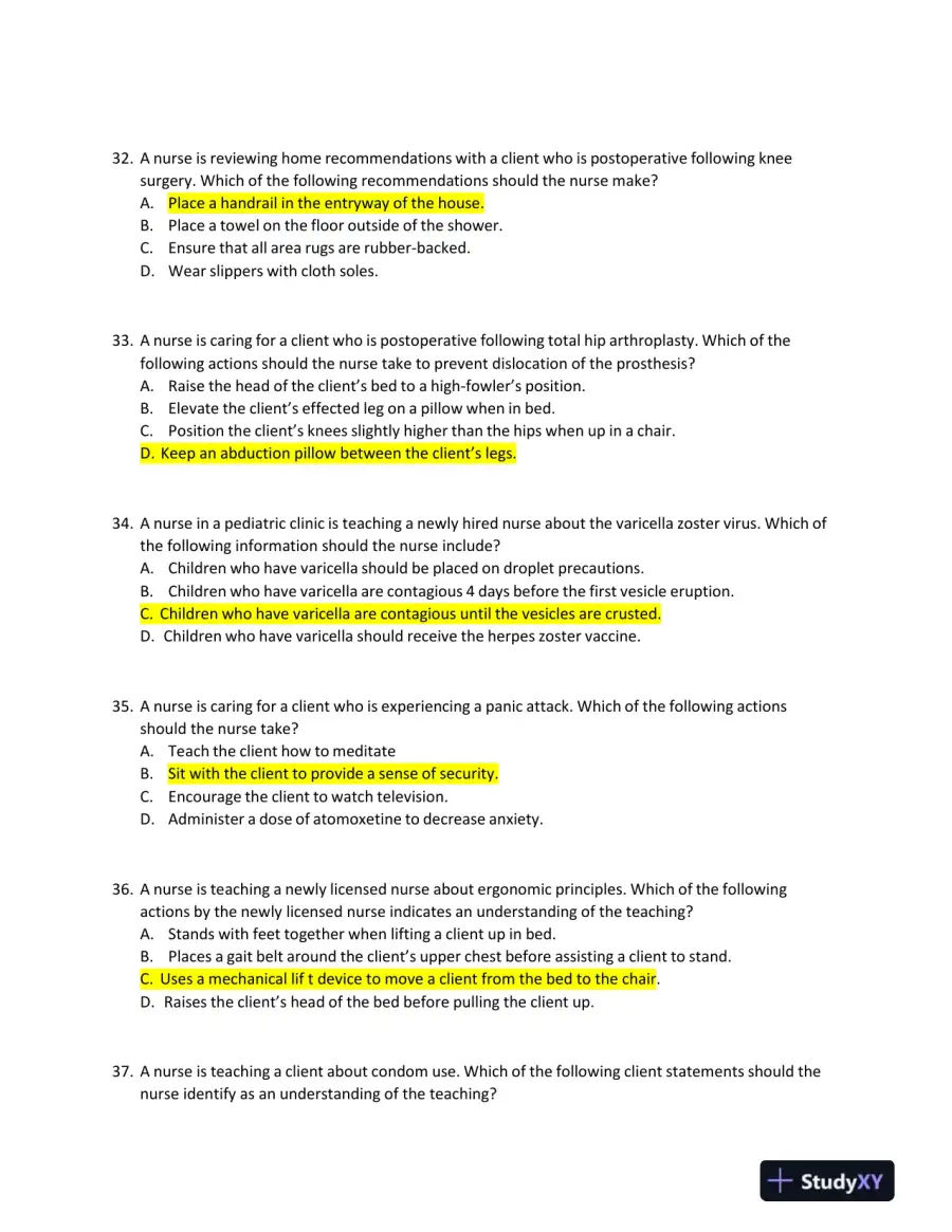 2019, 2023-2024 ATI RN Comp Predictor With Answers (177 Solved Questions), page 9