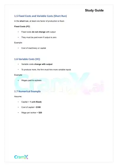 Economics - Theory of the Firm - Page 3 preview image