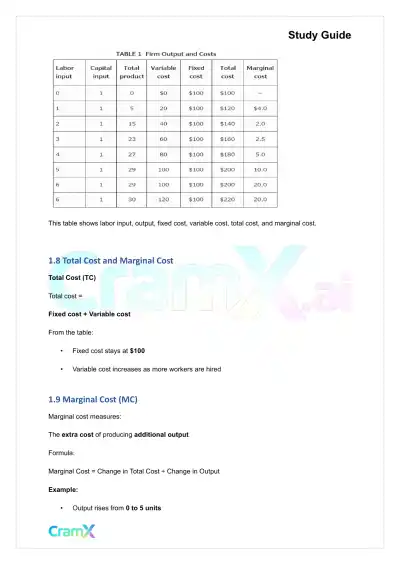 Economics - Theory of the Firm - Page 4 preview image