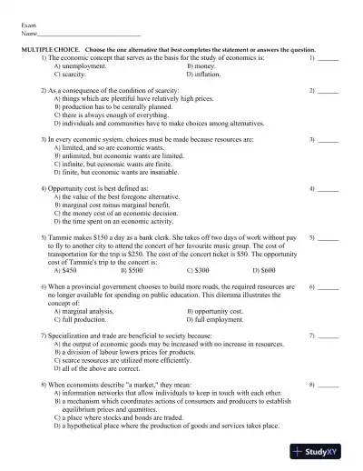 MACROECONOMICS, 14TH CANADIAN Edition Test Bank - Page 1 preview image