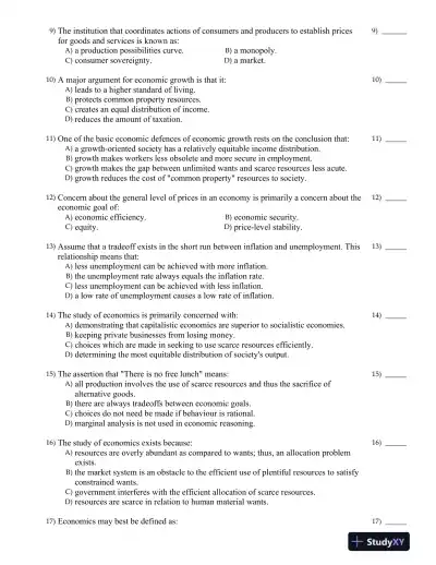 MACROECONOMICS, 14TH CANADIAN Edition Test Bank - Page 3 preview image