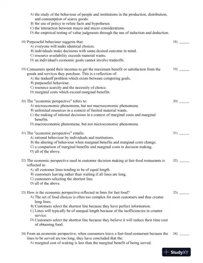 MACROECONOMICS, 14TH CANADIAN Edition Test Bank - Page 4 preview image