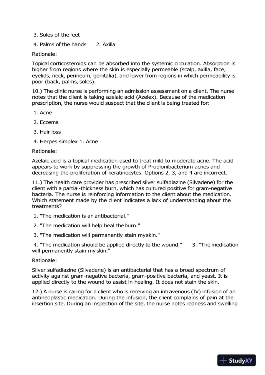 2020 HESI Pharmacology Version 1 With Answers (100 Solved Questions), page 5