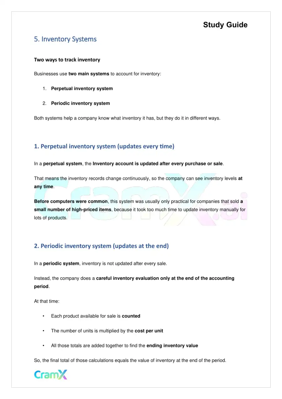 Accounting Principles I – Accounting for a Merchandising Company, page 10