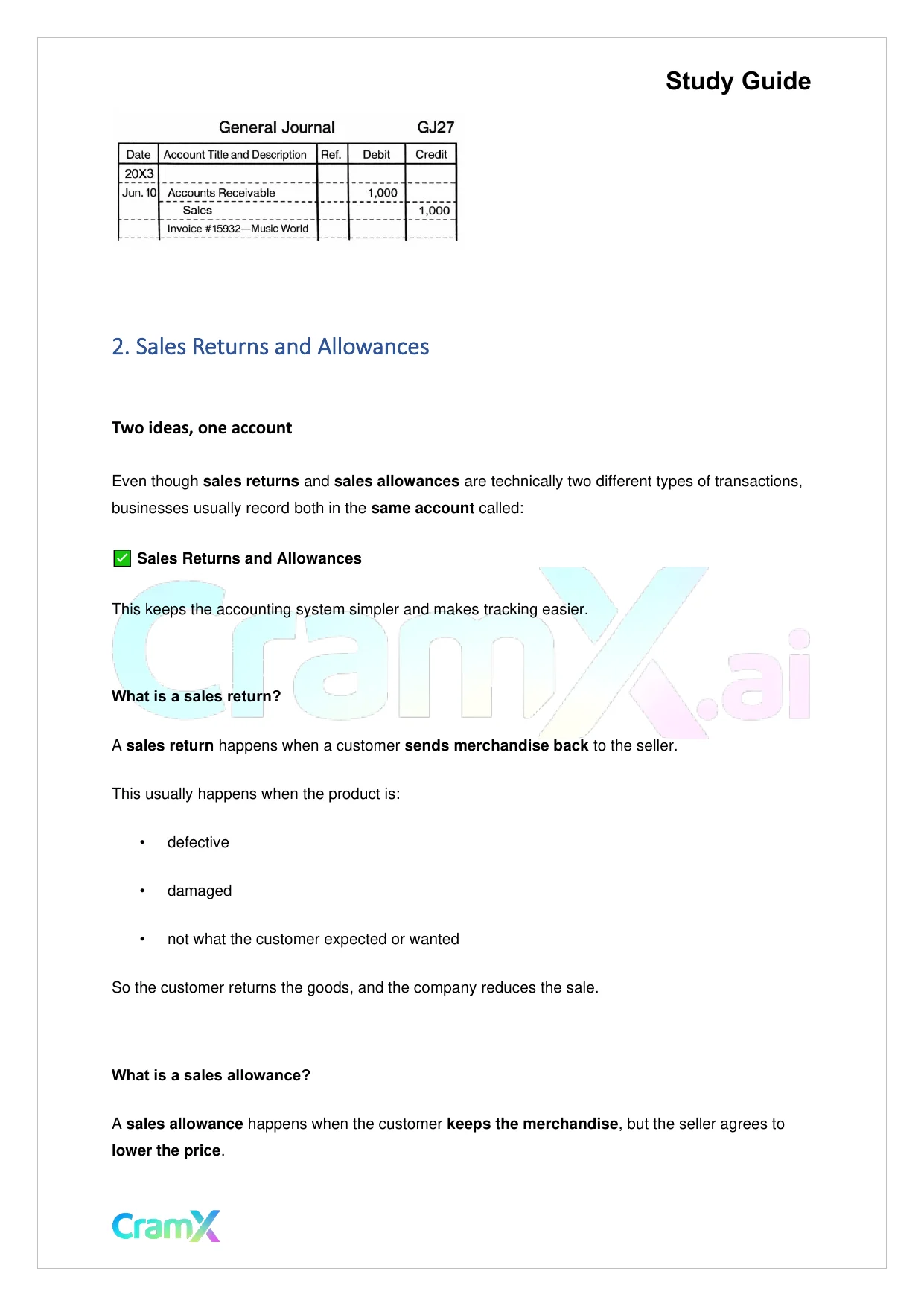 Accounting Principles I – Accounting for a Merchandising Company - Page 3 preview image