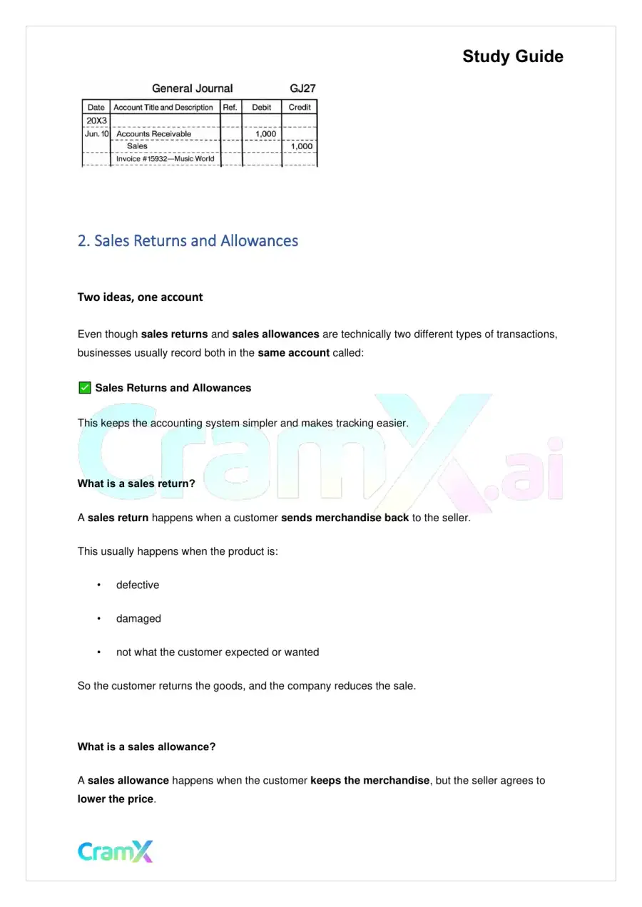 Accounting Principles I – Accounting for a Merchandising Company, page 3