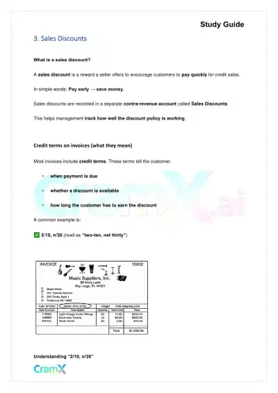 Accounting Principles I – Accounting for a Merchandising Company - Page 6 preview image