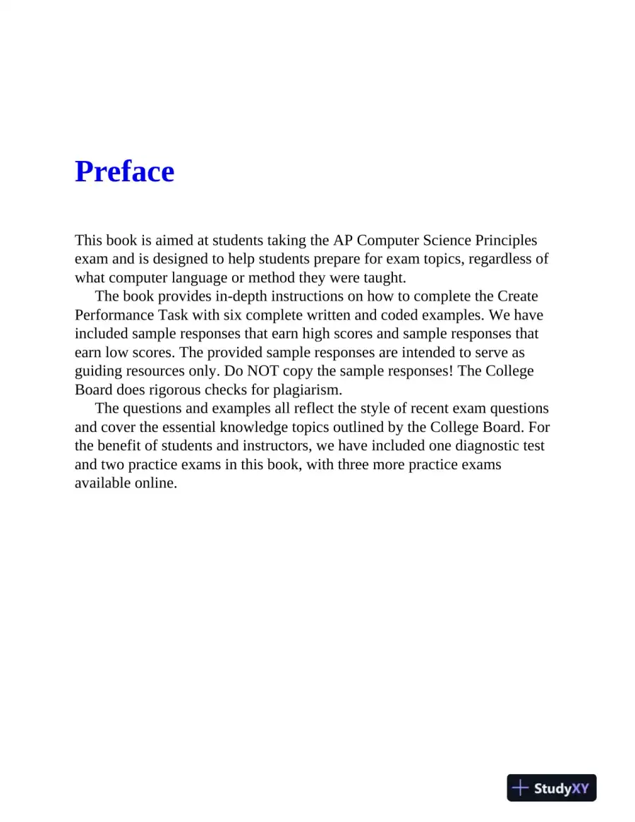 AP Computer Science Principles Premium, 2024: 6 Practice Tests + Comprehensive Review (2024), page 16