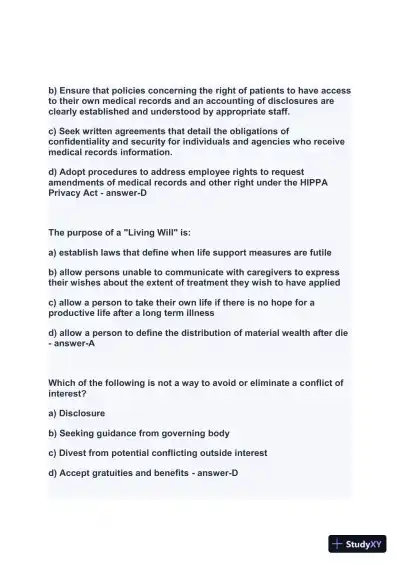 2024 FACHE Healthcare Assessment Week1 Exam With Answers (207 Solved Questions) - Page 14 preview image