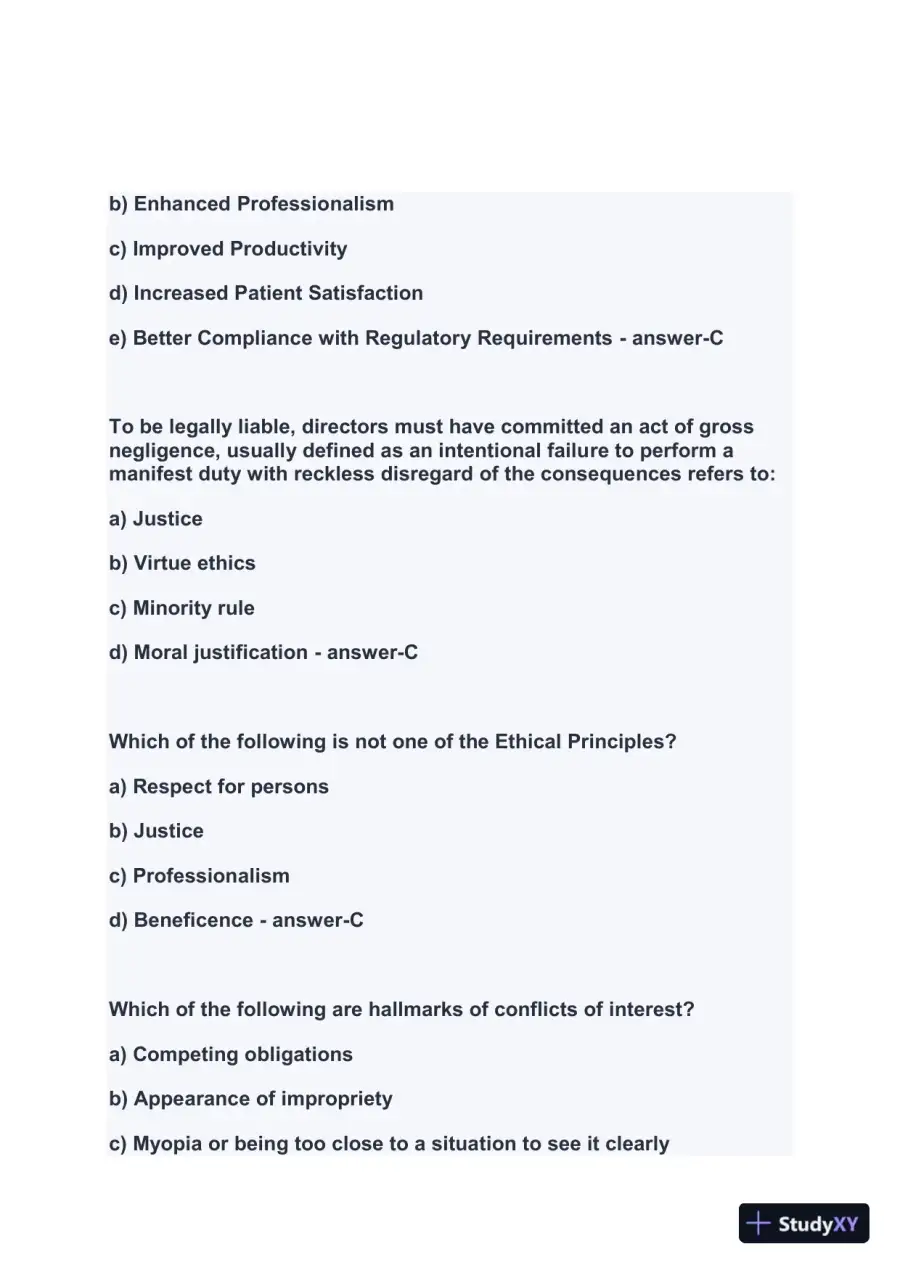 2024 FACHE Healthcare Assessment Week1 Exam With Answers (207 Solved Questions), page 16