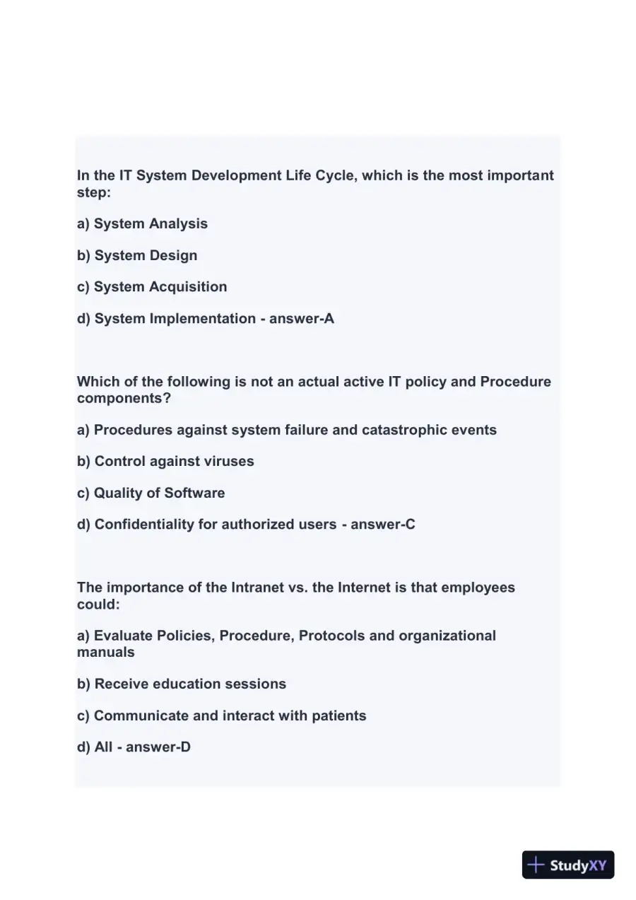 2024 FACHE Healthcare Assessment Week1 Exam With Answers (207 Solved Questions), page 6