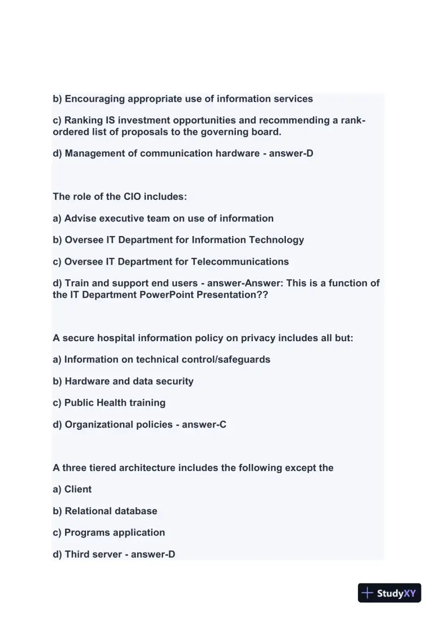 2024 FACHE Healthcare Assessment Week1 Exam With Answers (207 Solved Questions), page 8