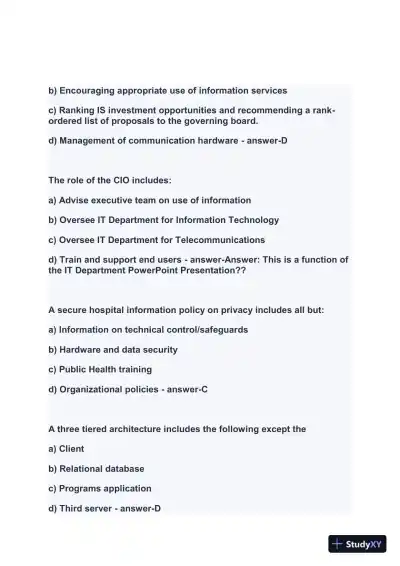 2024 FACHE Healthcare Assessment Week1 Exam With Answers (207 Solved Questions) - Page 8 preview image