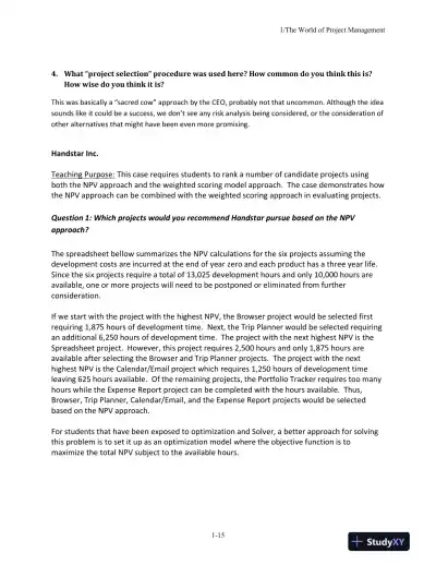 Project Management In Practice, Sixth Edition Solution Manual - Page 16 preview image