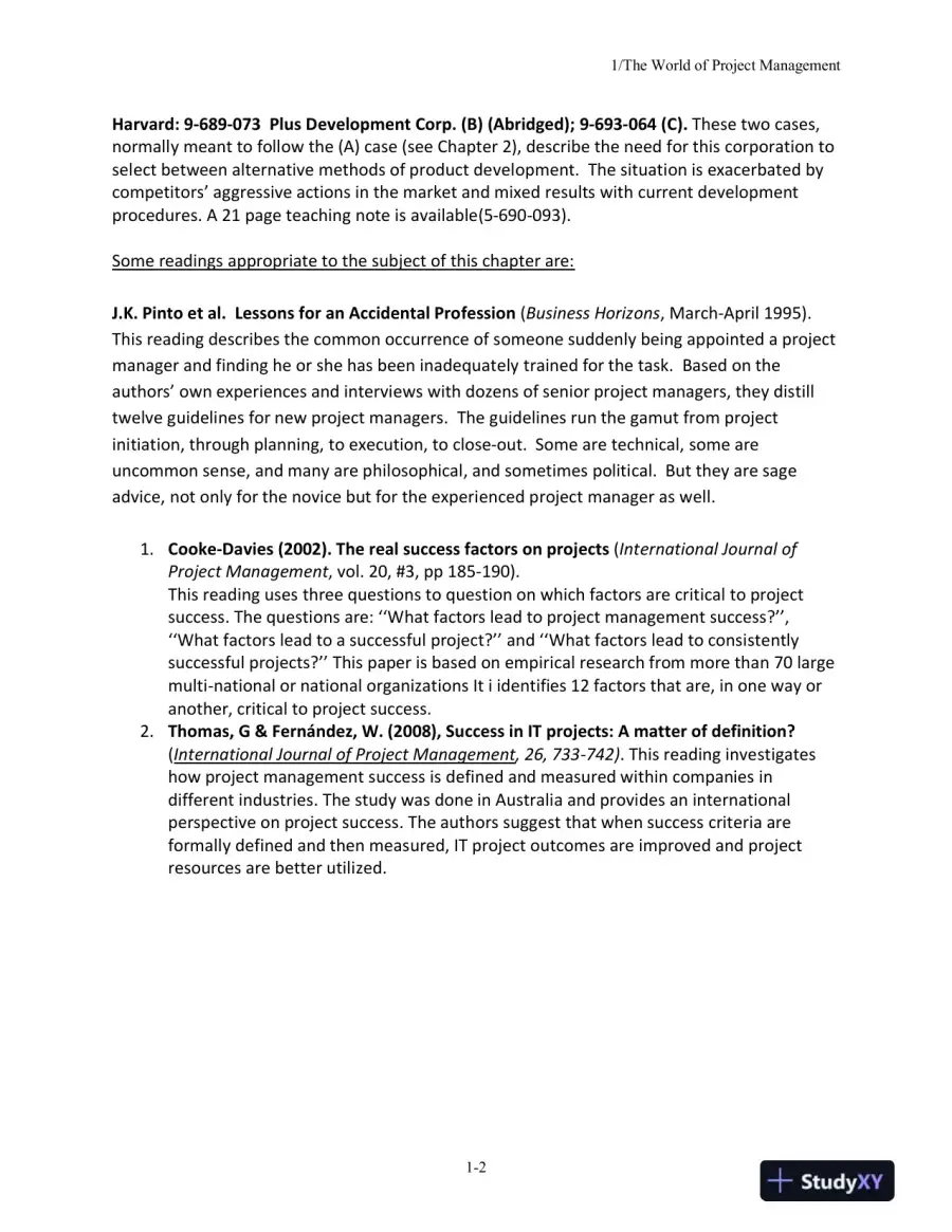 Project Management In Practice, Sixth Edition Solution Manual, page 3