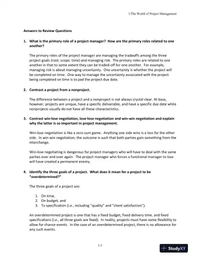 Project Management In Practice, Sixth Edition Solution Manual - Page 4 preview image