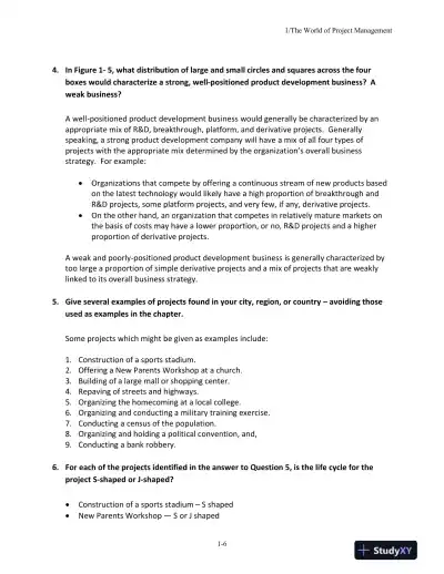 Project Management In Practice, Sixth Edition Solution Manual - Page 7 preview image