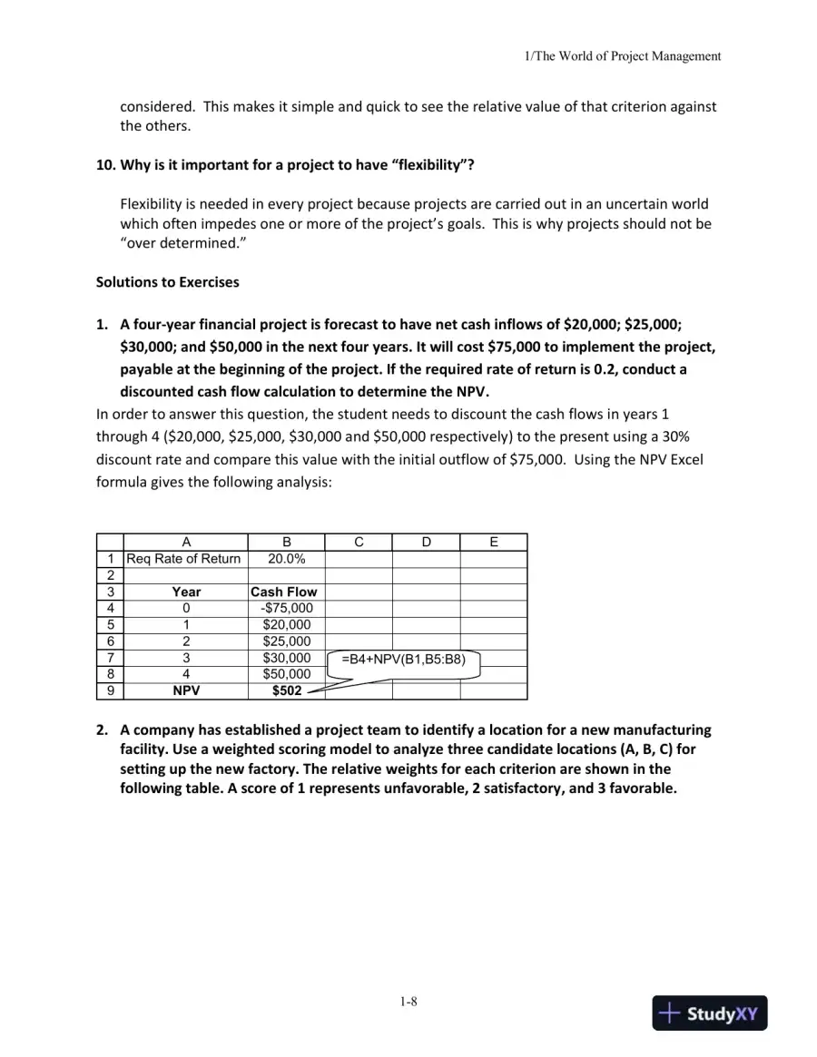 Project Management In Practice, Sixth Edition Solution Manual, page 9