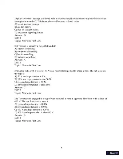 Test Bank for Conceptual Physics, 12th Edition - Page 13 preview image