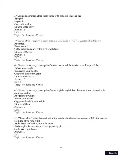 Test Bank for Conceptual Physics, 12th Edition - Page 16 preview image