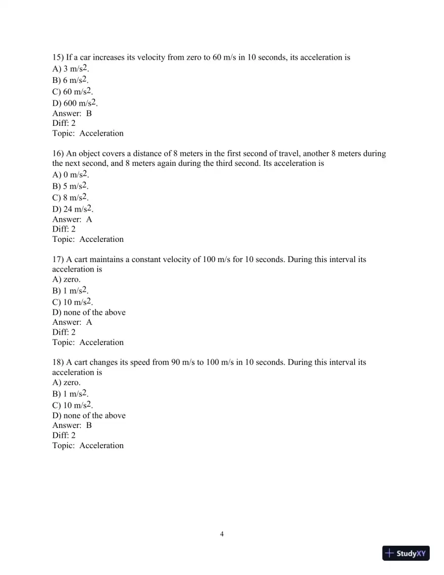 Test Bank for Conceptual Physics, 12th Edition, page 26
