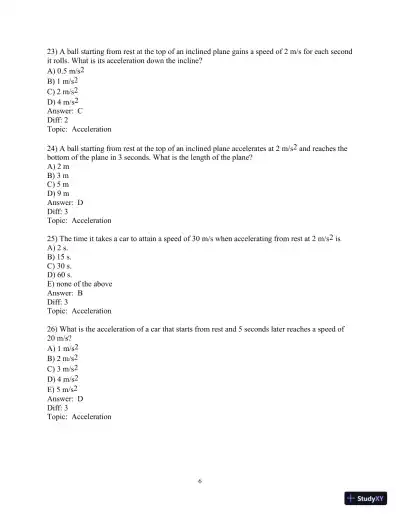 Test Bank for Conceptual Physics, 12th Edition - Page 28 preview image