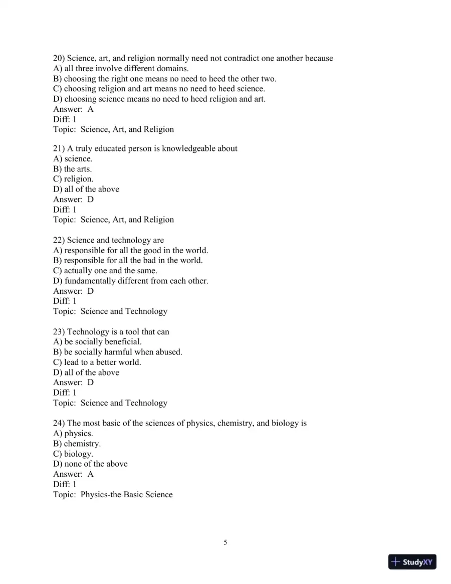 Test Bank for Conceptual Physics, 12th Edition, page 6