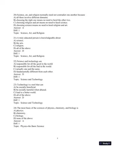 Test Bank for Conceptual Physics, 12th Edition - Page 6 preview image