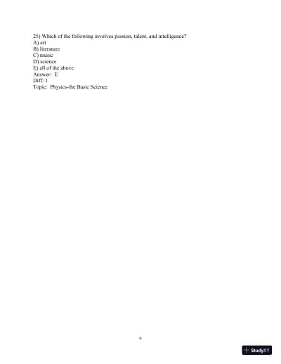 Test Bank for Conceptual Physics, 12th Edition - Page 7 preview image