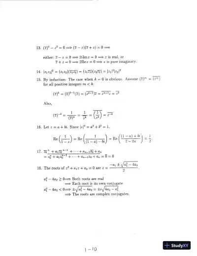 Solution Manual for Fundamentals of Complex Analysis with Applications to Engineering, Science, and Mathematics, 3rd Edition - Page 12 preview image