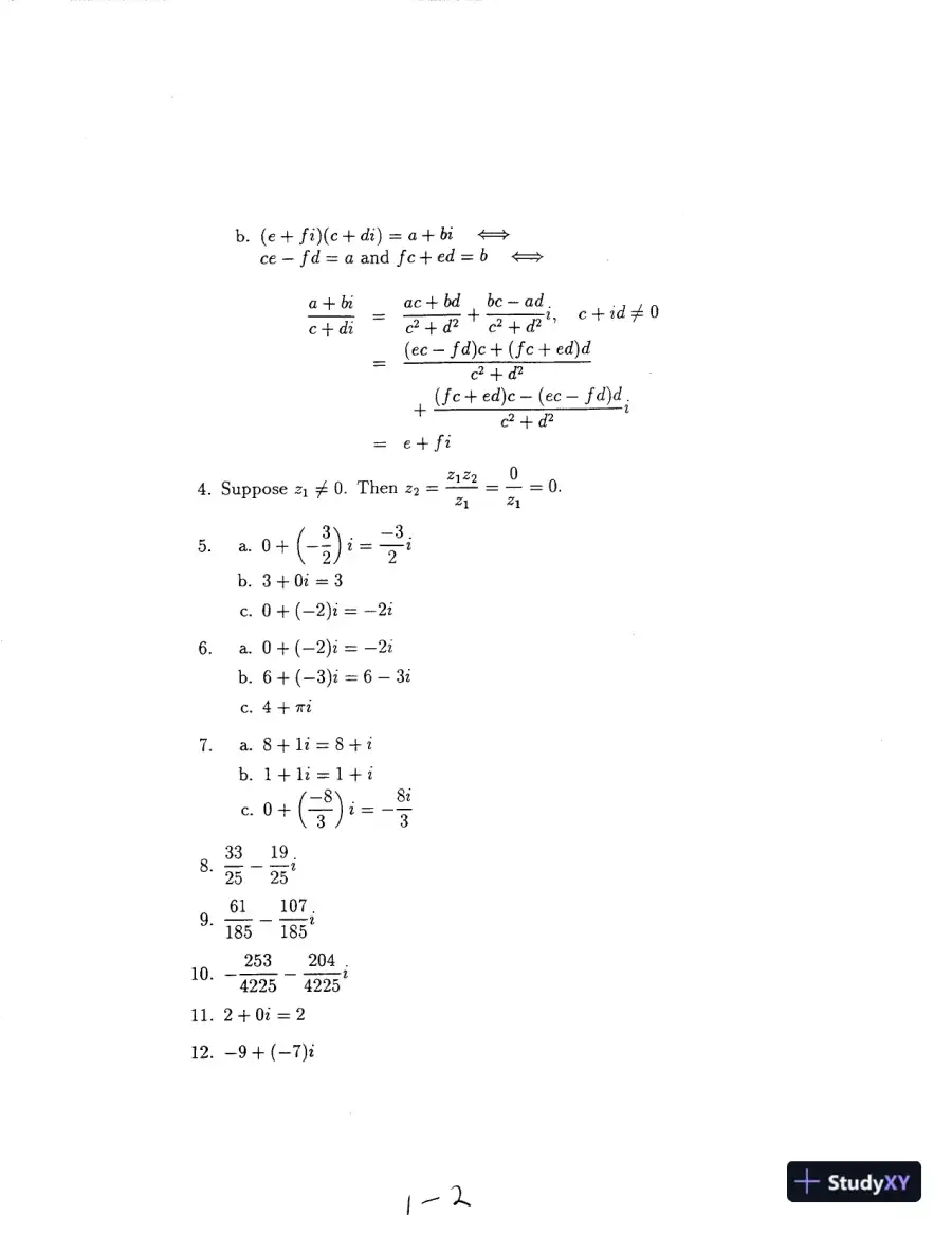 Solution Manual for Fundamentals of Complex Analysis with Applications to Engineering, Science, and Mathematics, 3rd Edition, page 4