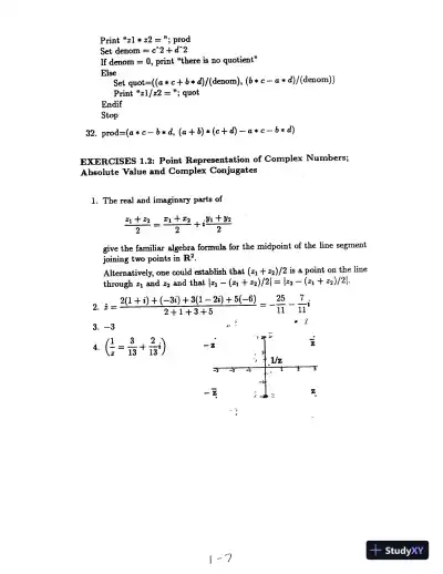 Solution Manual for Fundamentals of Complex Analysis with Applications to Engineering, Science, and Mathematics, 3rd Edition - Page 9 preview image