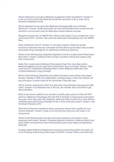 UHC 2024 AHIP Medicare Basics Assessment (Medicare - Page 2 preview image