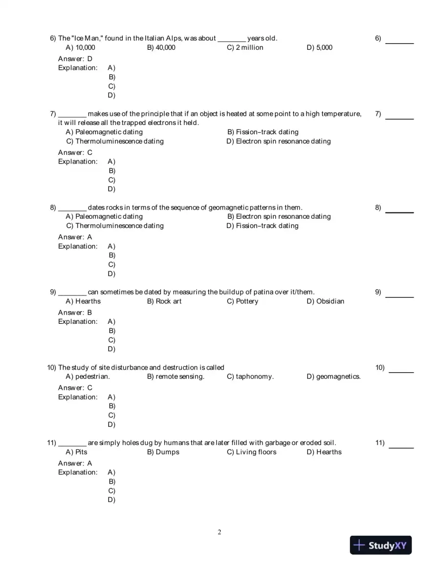 Human Evolution And Culture: Highlights Of Anthropology, 6th Edition Test Bank, page 11