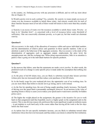 Solution Manual For Macroeconomics, 16th Edition - Page 9 preview image